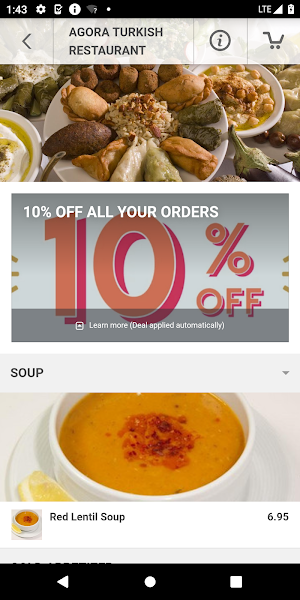 Agora Restaurant Screenshot 2