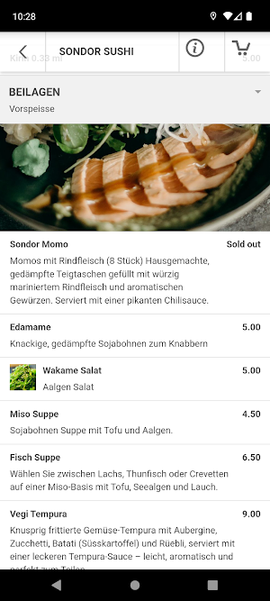 Sondor Sushi Rüti Screenshot 0