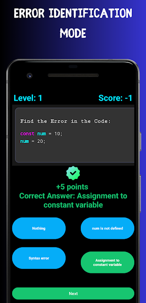 Javascript Programming Quiz Screenshot 1