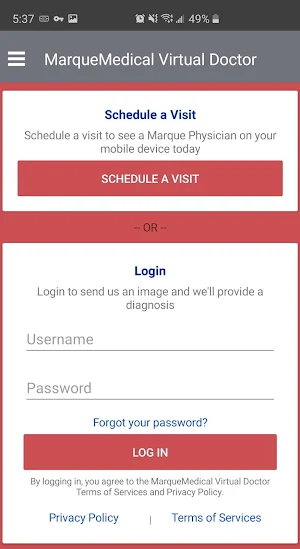Marque Medical Virtual Doctor App Screenshot 1