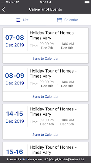 HBA Holiday Homes Tour Screenshot 2