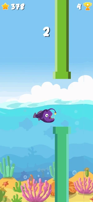 Flappy Fish: Flapp like a bird Screenshot 1