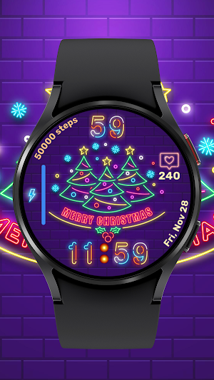 SageHuz Christmas Neon WF Screenshot 0