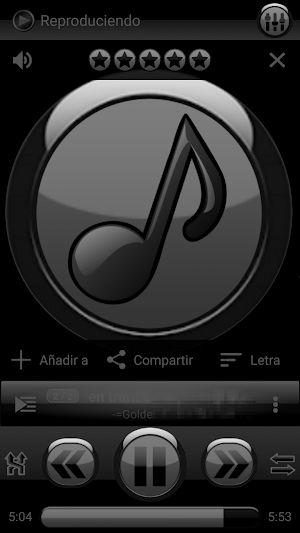 SKIN PLAYERPRO FUTURA GRAY Screenshot 0