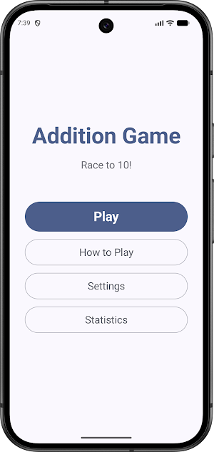 Addition Game Screenshot 0