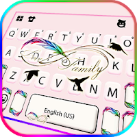 Infinity Feather Keyboard Them