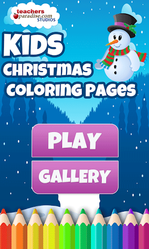 Kids Christmas Coloring Pages Screenshot 0