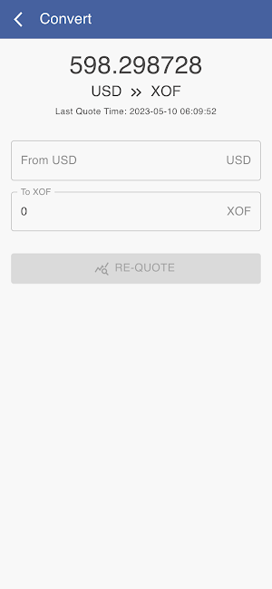 USD to XOF Screenshot 1
