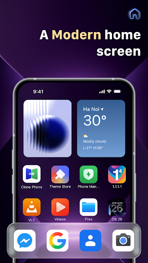 OS 26 Launcher: Home Screen Screenshot 1