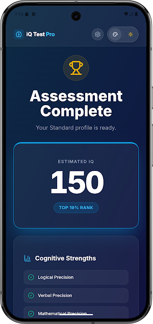 iQ Test Pro Offline Edition Screenshot 1