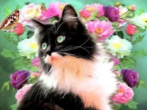 Kittens and flowers Screenshot 3