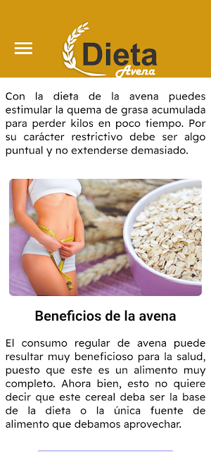 Dieta de la avena Screenshot 2