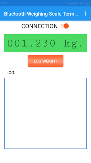 Bluetooth Weighing Scale Terminal Screenshot 2