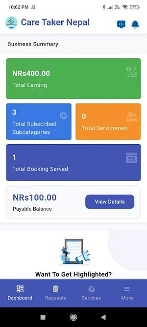 Caretaker Nepal Provider Screenshot 3