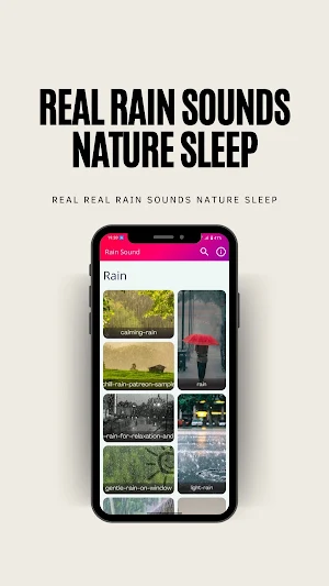 Real Rain Sounds  Nature Sleep Screenshot 1