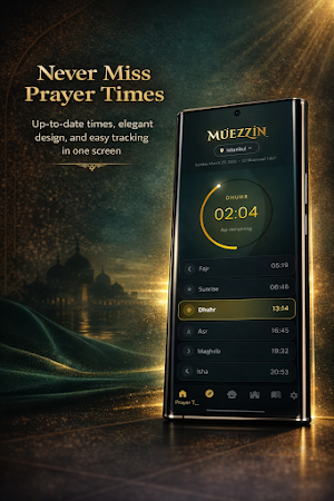 Müezzin: Prayer Times & Qibla Screenshot 0