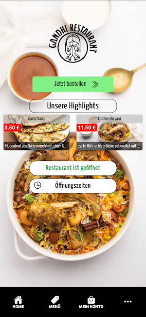 Gandhi Restaurant Online Screenshot 0