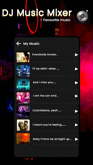 DJ Mixer - Free Virtual Music Player Screenshot 0