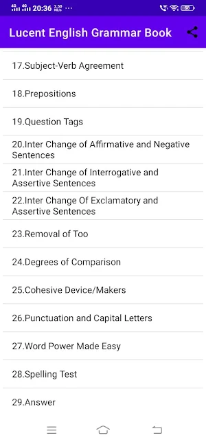 Lucent English Grammar Book Screenshot 0