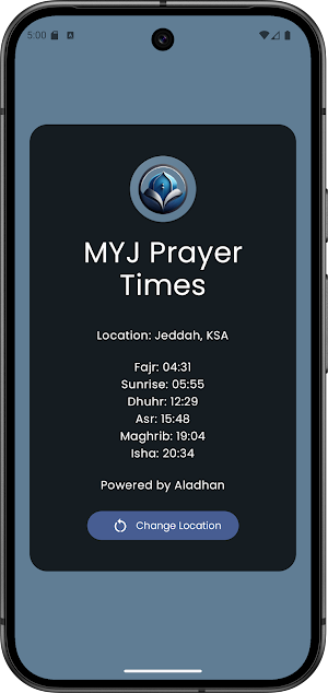 MYJ Prayer Times Screenshot 1