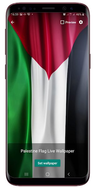 Palestine Flag Live Wallpaper Screenshot 1