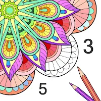 Mandala Color by Number Book
