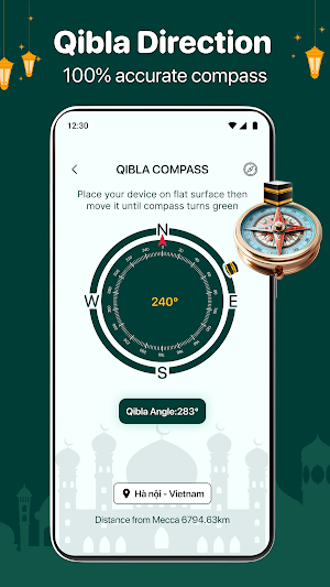 Muslim Times - Qibla Compass Screenshot 1