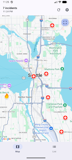 Seattle Incidents Screenshot 0