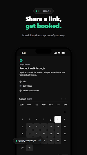 Caly - AI Meeting Scheduler Screenshot 0