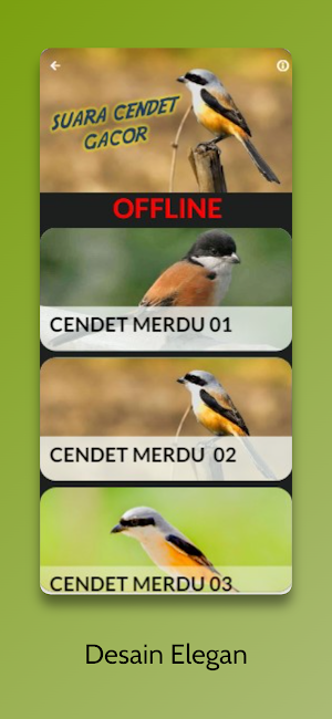 Suara Burung Cendet Betina Screenshot 1