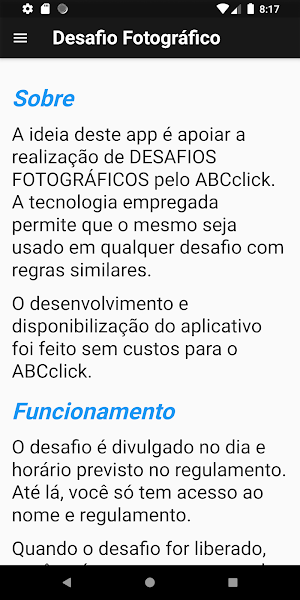 Desafio Fotográfico ABCclick Screenshot 0