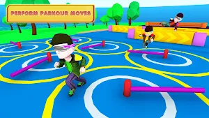 Parkour Runner Simulator 3d: Rooftop Backflip Game Screenshot 0