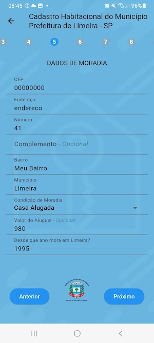 Cadastro Habitacional Limeira Screenshot 2