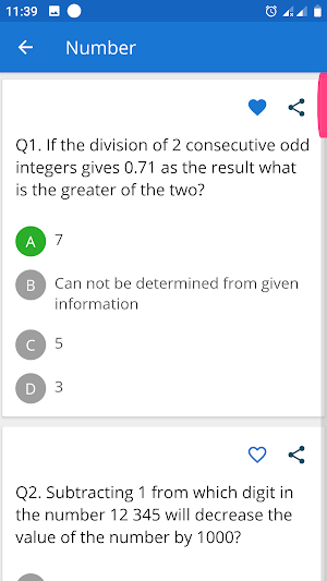 Mathematics MCQ Solution App Screenshot 3