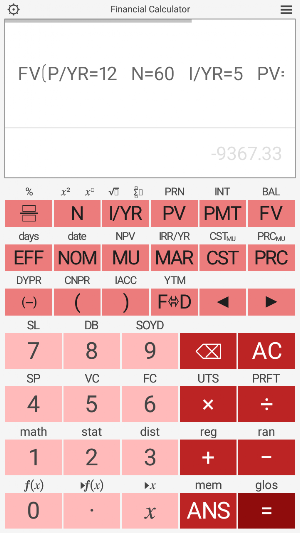 Financial Calculator Screenshot 0