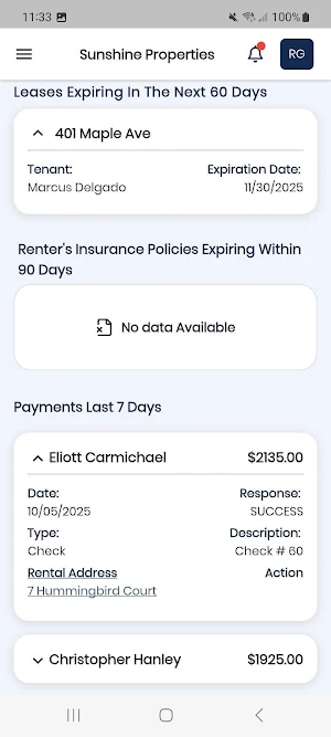 Cloud Rental Manager Screenshot 2