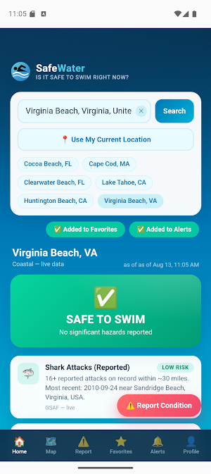 SafeWater App Screenshot 3