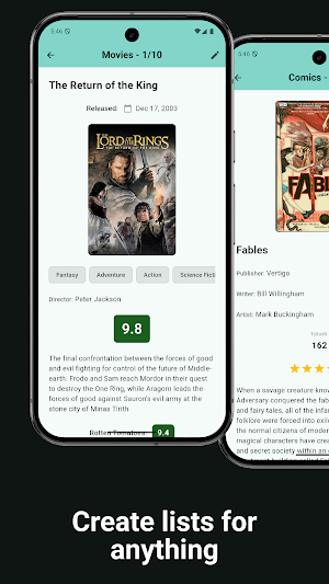 MyListopia - Custom Lists Screenshot 1