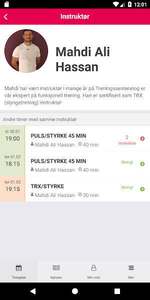 Treningssenteret Kristiansund Screenshot 2