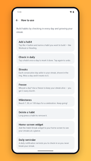 Habit Streak - Daily Tracker Screenshot 1