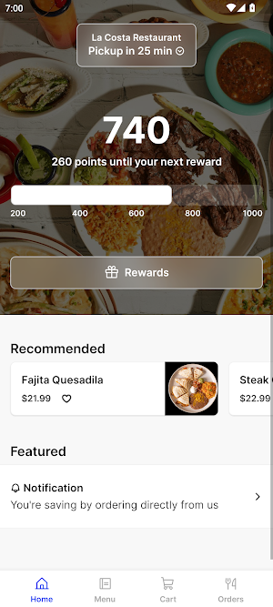 La Costa Restaurant Screenshot 0