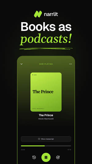 Narrlit: Books as Podcasts Screenshot 0