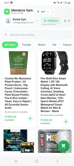 Membroz Restaurant App Screenshot 1