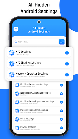Android Hidden All Setting App Screenshot 3