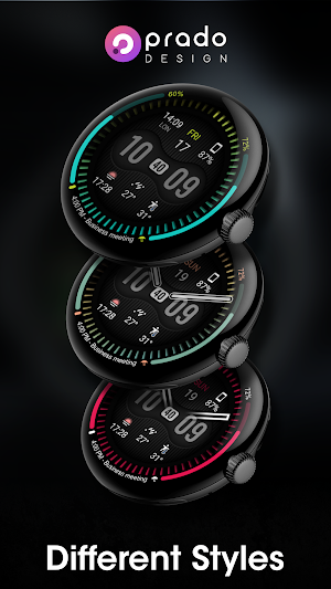 PRADO 63 Hybrid Watch Face Screenshot 3