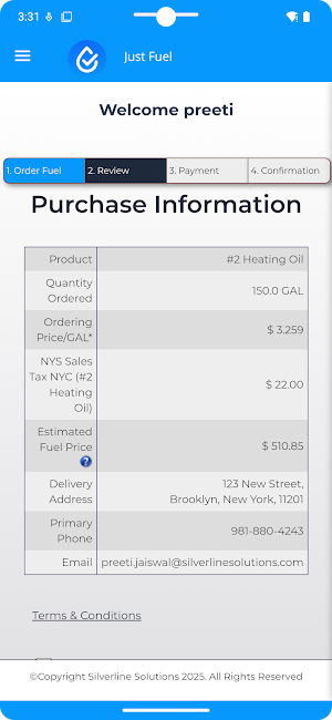 JustFuel.com Screenshot 2