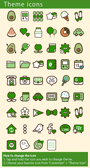 Bubble Tea Avocado Theme +HOME Screenshot 3