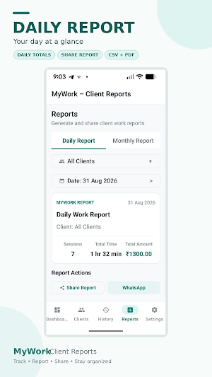 My work - client report Screenshot 3