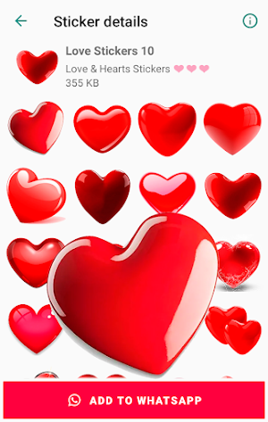 Love Stickers for chat for WhatsApp Screenshot 0