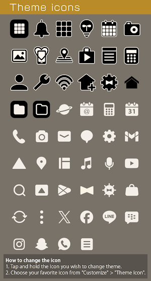 Golden Flowers Theme +HOME Screenshot 3